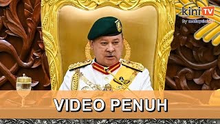 Video penuh Sultan Ibrahim menyampaikan Titah Diraja di Istiadat Pembukaan Parlimen ke15 [upl. by Melentha]