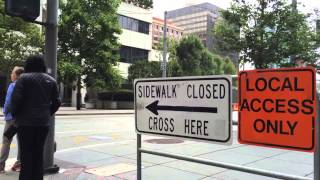 Getting from Embarcadero BART Station to the Temporary Transbay Terminal [upl. by Kelula530]