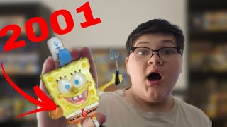 I GOT THIS 2001 SPONGEBOB FIGURE FOR ABSOLUTELY FREE insane package [upl. by Hollingsworth]