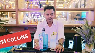 How To Make Tom Collins cocktail Kartik Bartender [upl. by Kinsler532]