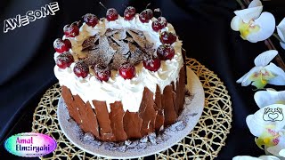 كيكة الغابة السوداء بشكل جديد black forest cake [upl. by Raquela748]