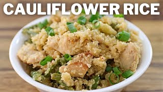 Chicken Cauliflower Fried Rice Recipe [upl. by Benzel]