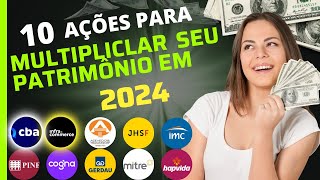 10 AÇÕES BARATAS Que PODEM Se VALORIZAR MUITO EM 2024 [upl. by Gilliette]