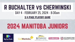 R BUCHALTER vs CHERWINSKI  2024 Junior Championships Day 3 [upl. by Azilanna]