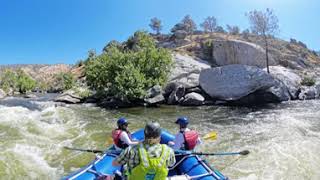 Kern River Rafting  Your Guides an Idiot  Frank Lost His Shorts in 360° Video [upl. by Ymmot]