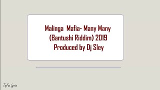 Malinga Mafia  Many ManyBantushi Riddim Lyric video [upl. by Ruyam734]