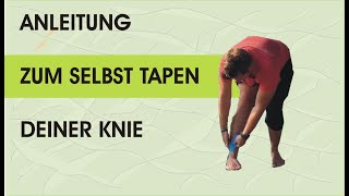 Anleitung zum Knie selber tapen [upl. by Syxela235]