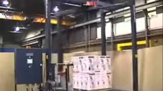 Wulftec WCRT175 Fully Automatic Pallet Wrapper [upl. by Cade]