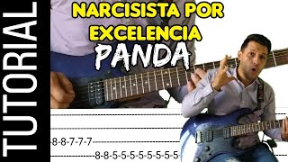 cómo tocar NARCISISTA POR EXCELENCIA de Panda en GUITARRA  TUTORIAL  acordes [upl. by Nylteak462]