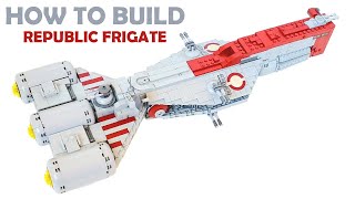 LEGO Star Wars Republic Frigate MOC  Building Instructions [upl. by Edelson130]