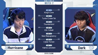 2019 GSL S2 Ro4 Match2 Part1 Hurricane vs Dark [upl. by Kurtzman]