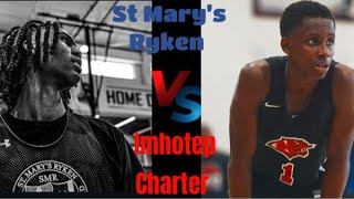 Imhotep Charter vs St Mary Ryken [upl. by Ennaisoj183]