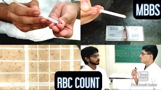 RED BLOOD CELL RBC COUNT EnglishHindi  MUHS  mbbs hematology [upl. by Ahsaet]