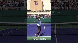 Frances Tiafoe Serve  Slow Motion shortsb [upl. by Phail]