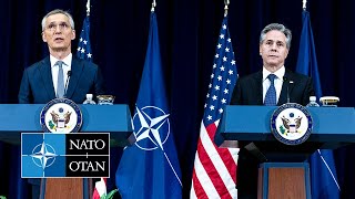 NATO Secretary General with 🇺🇸 US Secretary of State Antony J Blinken 29 JAN 2024 [upl. by Borer826]