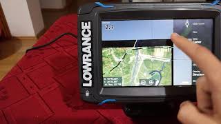 Google Satellite images over maps in Lowrance Elite 7Ti [upl. by Asaph]