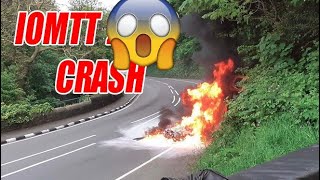 IOM TT Crash Fly by and Top Speed  Highlights [upl. by Letta]