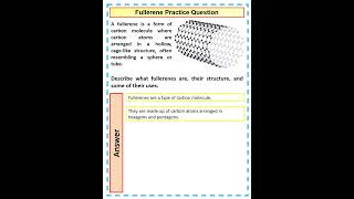 Fullerene Practice GCSE Chemistry Question [upl. by Yettie405]