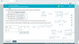 Deducing a rate law from initial reaction rate data [upl. by Llertnov]