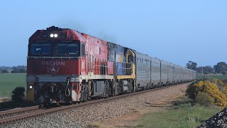 South Australias Mid North Freight Trains amp The Ghan  Intermodal Steel Sands amp Grain Services [upl. by Joerg]