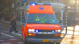 A1 COMPILATIE AMBULANCES AMSTERDAM KONINGINNEDAG 2013 [upl. by Daniala988]