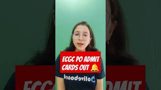 ECGC PO Admit Cards Out 🔔 ecgcpoadmitcard2024 ecgcpo2024 [upl. by Lenhard88]