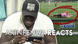 Akinfenwa Reacts To The WORST Goalkeeper On YouTube  Stat Football ⚽ HILARIOUS [upl. by Nodnol]