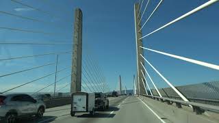 Driving Across The Golden Ears Bridge [upl. by Aicenek]