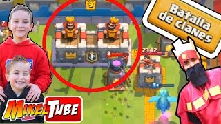 BATALLA DE CLANES en CLASH ROYALE 2 vs 2 con MikelTube [upl. by Oicneconi]