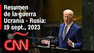 Resumen en video de la guerra Ucrania  Rusia 19 de septiembre de 2023 [upl. by Paulo]