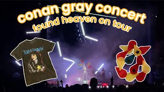 going to found heaven on tour and seeing conan gray in concert ⭐️₊˚⊹⋆🎸 [upl. by Adnac]