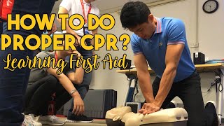 FIRST AID ON AIR  FLIGHT ATTENDANT TRAINING ON CPR [upl. by Merci]