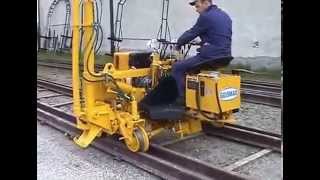 RV100  Track Lifiting and Slewing Machine  Geismar Modern Track Machinery Inc [upl. by Lekar495]