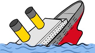 How to Draw TITANIC SINKING [upl. by Bubb]