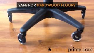 Chair Casters For Hardwood Floors  Computer Chair Wheels [upl. by Grizel284]