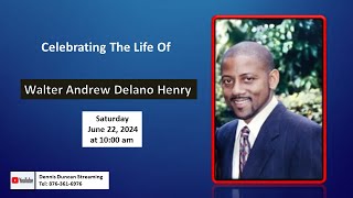 Celebrating the life of Walter Andrew Delano Henry [upl. by Nnawaj369]