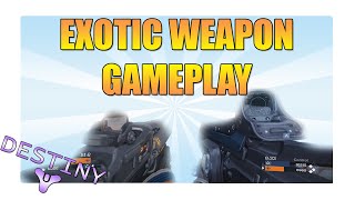 DESTINY  Hard Light amp Invective Gameplay Exotic Weapons Gameplay [upl. by Suolhcin]