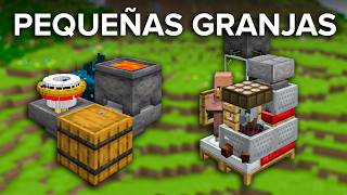 10 Increíbles PEQUEÑAS Granjas de Minecraft [upl. by Burgwell]