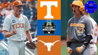 3 Tennessee vs 2 Texas  College World Series Elimination Game  2021 College Baseball Highlights [upl. by Anujra]