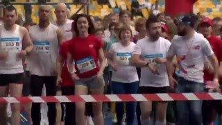 KYIV EURO MARATHON  2016  Start [upl. by Nos]