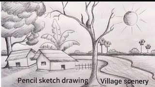 how to drop the scenery Light amp shadow by pencil sketchপেন্সিলে আঁকাart sketch pencildrawi [upl. by Hajidak]