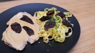 Recette de lEscalope de Veau aux Tagliatelles et Morilles 🍄 [upl. by Gem]