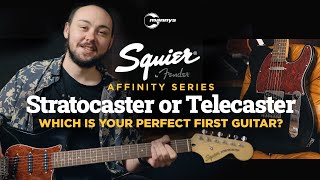 Squier Affinity Stratocaster or Telecaster which is your perfect first guitar [upl. by Sara-Ann]