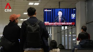 South Korean President Yoon Suk Yeol declares martial law in emergency address [upl. by Annaeirb]