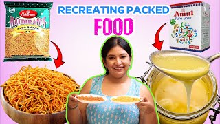 Recreating PACKED Food  Aloo Bhujiya and Ghee at Home  CookWithNisha [upl. by Yrovi]