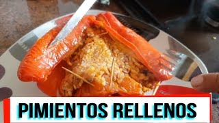 Pimientos Rellenos  Receta Fácil económica y buenisima [upl. by Anees570]