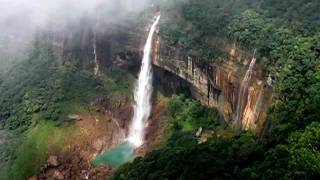 Nohkalikai Falls  Cherrapunjee  Meghalaya  India [upl. by Anihsit]