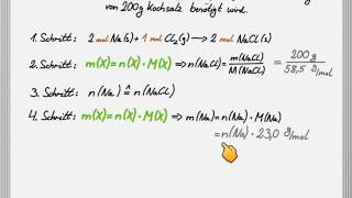 Stöchiometrie  Chemisches Rechnen [upl. by Os]