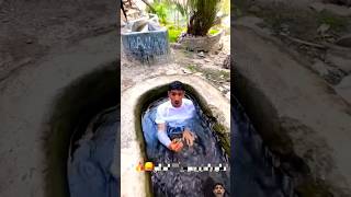 entered in the water 💦 hole 😱 shortvideo [upl. by Lenehc]