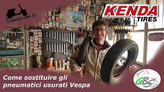 Tutorial sostituzione pneumatico Vespa  Valido per tutte le ruote scomponibili [upl. by Nitsirc]